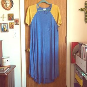 Lularoe Carly Dress 💙💛